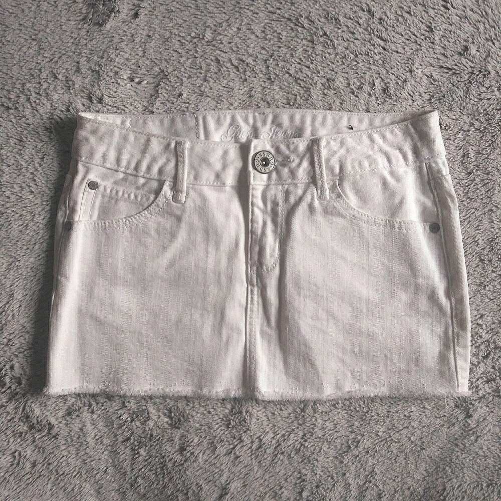 Guess Jeans White Denim Skirt